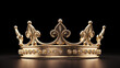 Regency's Peak Golden Crown with Flamboyant Flourishes