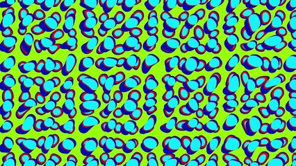 Wall Mural - colourful trippy 2d psychedelic abstract background animation motion graphics geometric shape patter