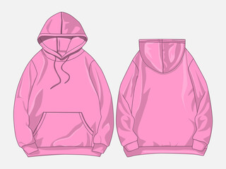 Canvas Print - Sweatshirt hoodie_Vector Image And Illustration