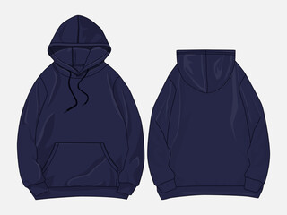 Canvas Print - Sweatshirt hoodie_Vector Image And Illustration