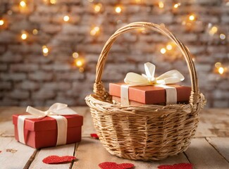 Poster - Red gift boxes isolated on background