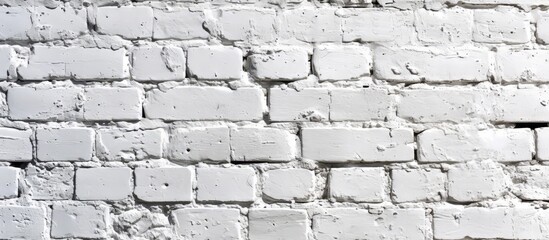Wall Mural - Close Up of White Brick Wall for Background - Close Up, White Brick Wall, Close Up
