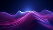 abstract light wave background with glowing neon curvy lines. Dynamic light flow, with blue purple neon light effect.
