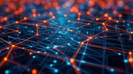 a closeup image of the intricate network architecture of a 5g solution emphasizing the agility and f