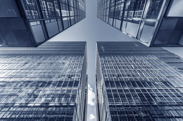 Aufkleber - Exterior of modern architecture. Building abstract background
