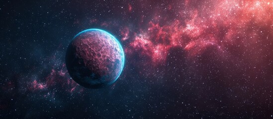Wall Mural - exploring exoplanets: a colorful journey through the universe with spectacular 3d renderings