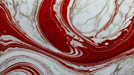 Wall Mural - Red color marble abstract acrylic background