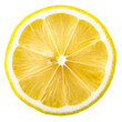 © shabbir - Half of lemon isolated on a transparent background. Close-up.