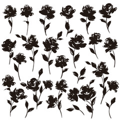 Sticker - Abstract flower material ideal for textile design,