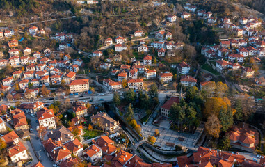 Bolu's beautiful district is a view of Goynuk and historical Ottoman houses.