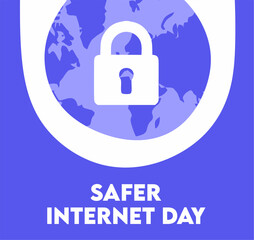 Wall Mural - Safer internet day february 6