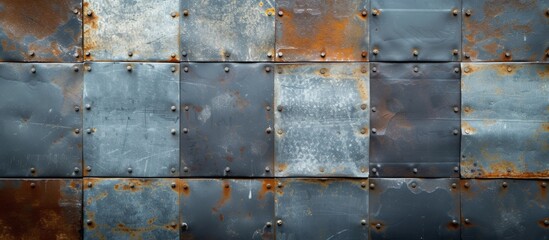 Wall Mural - Metal Steel Plate Background Texture: A Stunning Display of Metal, Steel, Plate, Background, and Texture in One Image