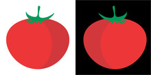 Tomato With A Slice Blac