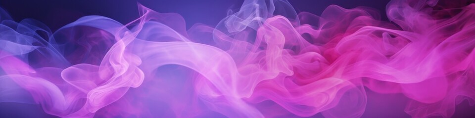 Poster - Abstract pink and blue smoke on a dark background. Generative AI.