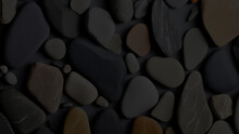 Dark Stone Wallpaper Collection. Polished Dark Color Stone Designs, Grayscale Rounded Stone Background For Night Mode, Black And White Stone Wallpaper. Dark Nature Wallpaper Screen Backgrounds