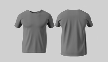 grey t shirt mockup, t-shirt template