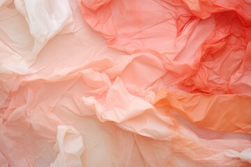  Ethereal Elegance: Delicate Draped Fabric in Soft Peach and Cream - Generative AI