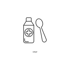 syrup concept line icon. Simple element illustration. syrup concept outline symbol design.