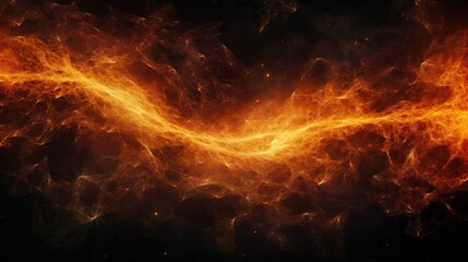 Wall Mural - Fiery Whorls: Vivid Waves of Flame Dancing in the Depths of Night - Generative AI