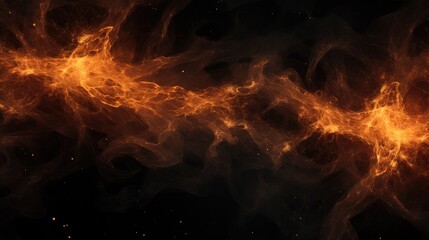 Wall Mural - Fiery Whorls: Vivid Waves of Flame Dancing in the Depths of Night - Generative AI