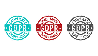 Wall Mural - GDPR Compliance stamp and stamping