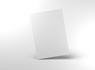 Wall Mural - book mockup isolated on white background. template of a cover. 3d rendering
