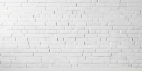 Canvas Print - Modern minimalist style white brick wall texture reflects Zen way of life, suitable for backdrop design in commercial campaigns.