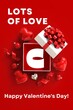 Happy Valentine's Day Card, Happy Valentine's Day Picture, Happy Valentine's Day Post, Happy Valentine's Day 14th February Post With Red Hearts and White Text