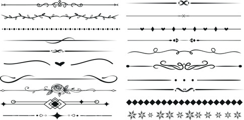 Wall Mural - border collection. vintage, elegant, decorative border, perfect for certificates, invitations, docum