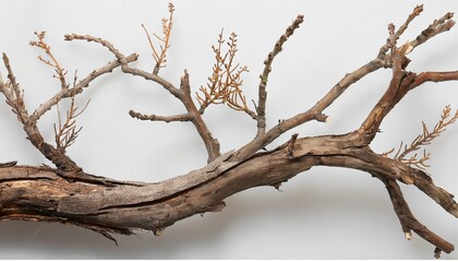 Canvas Print - dry tree branch on white