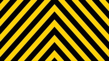 Visual Background. Seamless Moving Background. Background Video With A Line Pattern Moving Up, Forming A Triangle Consisting Of Black And Yellow