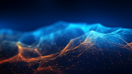 abstract background, glowing net wireframe, internet connectivity concept, tech wallpaper, business presentation backdrop, interconnected network, digital background 