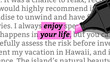 highlighter highlights words enjoy your life by pink color. Conceptual hand drawn raster illustration. 