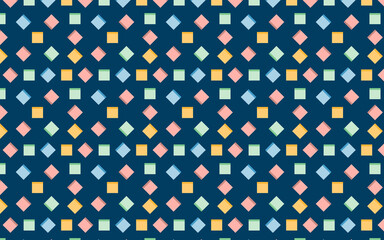 Ready to use square notes pattern background or texture. Contains squares shape over dark background.