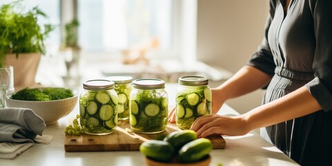 Preparing vegetables for canning