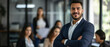 © Ai Studio - Confident businessman in an office setting