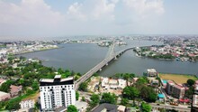 The Lekki-Ikoyi Link Bridge Is A Popular Landmark In Lagos, Nigeria