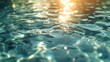 Sunlight dances on a water surface creating ripples and reflections in a serene setting