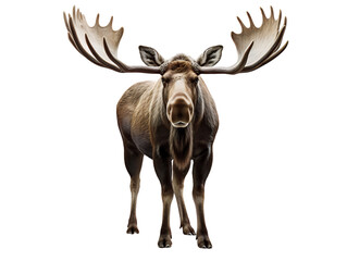 Wall Mural - moose, isolated on a transparent or white background