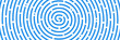 Finger print code banner or fingerprint pattern background, vector blue lines. Fingerprint, biometric identification, recognition and verification background with ID biometric fingerprint pattern
