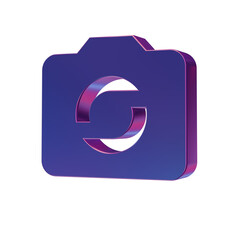 Aufkleber - Beautiful abstract illustrations Blue Camera symbol icons