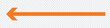 © KD Vector Studio - Orange long arrow to the left . vector, isolated. Orange arrow isolated on transparency background