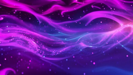 Wall Mural - in a unique twist on the cosmic theme equalizer lines form nebulalike trails that weave and intersec