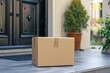 © tonstock - Get your online shopping orders delivered right to your doorstep with our fast and reliable delivery service. Our cardboard parcel boxes are securely placed near your front door for your convenience.