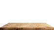 © Png - Video - Photo - Empty wooden table for product placement, illustration PNG element cut out transparent isolated on white background ,PNG file ,artwork graphic design.