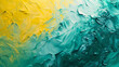 Playful strokes of mint green and lemon yellow dance across the canvas, radiating a sense of youthful exuberance. 