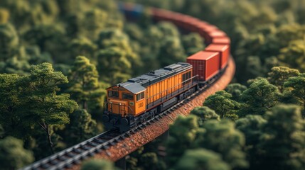 Aufkleber - A global business concept involving container freight trains, air cargo trucking, rail transportation, and maritime shipping, online orders for goods worldwide.