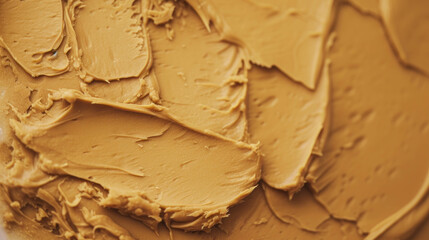 Wall Mural - Macro View Of Rich Delicious Textured Peanut Butter. Healthy High Protein Food