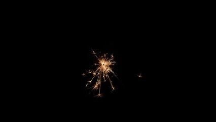 Aufkleber - Fireworks bengal Flicker on a dark background. Easy to add lens flare effects for overlay designs or screen blending mode to make high-quality images.