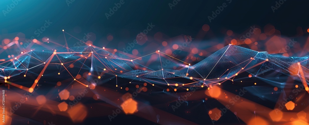 Background big data visualization futuristic technology. Abstract Music ...